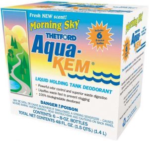 Aqua-Kem Morning Sky RV Holding Tank Treatment - best RV toilet chemicals for breaking down waste
