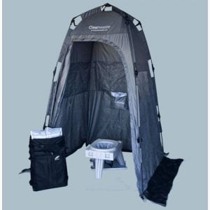 Cleanwaste Go Anywhere Complete Portable Toilet System with tent