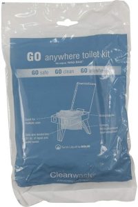 Go Anywhere Toilet Kit Portable Toilet Waste Bags - Best Camping Toilet Bags With Gel