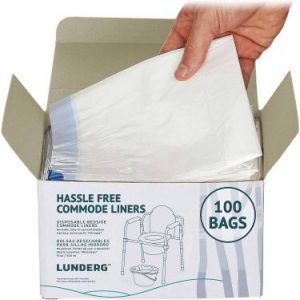 Lunderg Portable Commode Liner Bags - Best Disposable Camping Toilet Bags