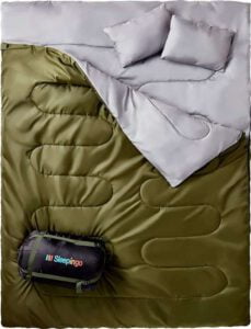 Sleepingo Double Sleeping Bag - best double sleeping bag for car camping