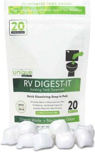 Unique RV Digest-It Holding Tank Treatment - Drop in Pods Toilet Treatment