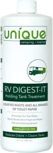 Unique RV Digest-It Holding Tank Treatment - Liquid Toilet Treatment