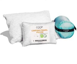 COOP HOME GOODS - Adjustable Shredded Memory Foam Pillow for Travel and Camping