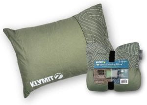 Klymit Drift Camping Pillow - Compact Shredded Memory Foam Pillow with Durable Shell