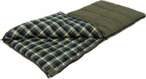 ALPS OutdoorZ Redwood -10° Cotton Flannel Lined Sleeping Bag for Winter
