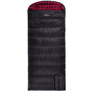 Teton Sports Celsius XXL Flannel Soft Lined Sleeping Bag for Family Camping