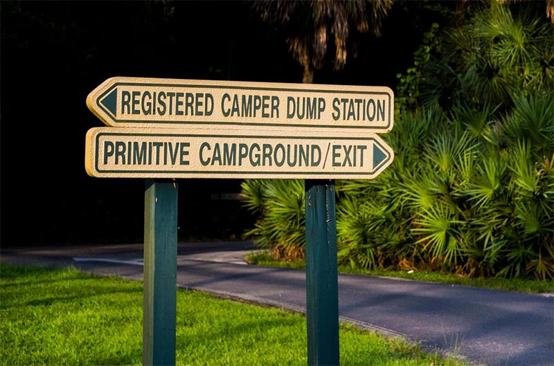 Registered Camper Dump Station