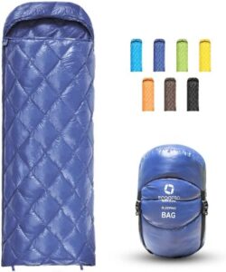 ECOOPRO 32 Degree 800 Fill Power Down Sleeping Bag for Camping